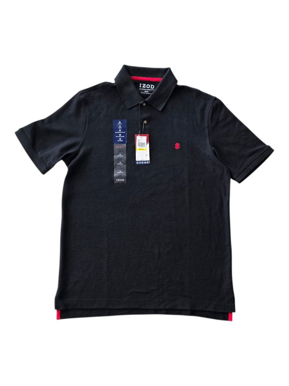 Izod Advantage Polo - Black - NWT - Men's Medium - Short Sleeve